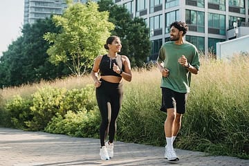 Couple jogging